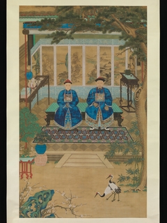 Portrait of an imperial censor and his wife by Anonymous