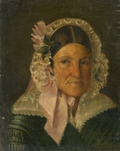 Portrait of an Older Woman in a Bonnet by Constantin Daniel Rosenthal