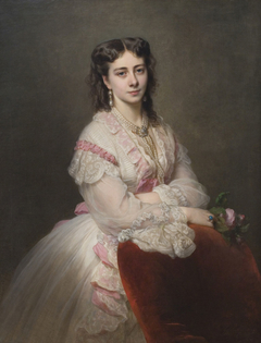 Portrait of Countess Marie Branicka de Bialacerkiew (née Princess Sapicka) by Franz Xaver Winterhalter