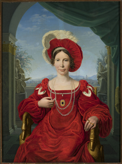 Portrait of Electress Augusta of Prussia. by Friedrich Bury