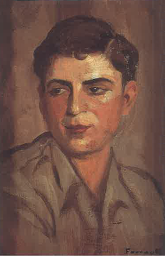 Portrait of Fadlo Khauli by Moustafa Farroukh