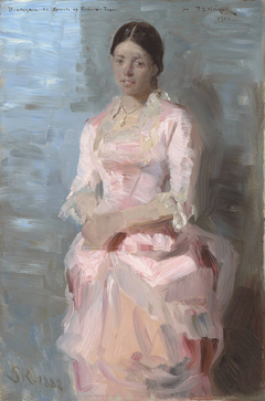 Portrait of Frederikke Tuxen by Peder Severin Krøyer