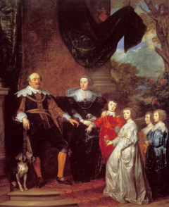 Portrait of Jan VIII (the Younger), count of Nassau-Siegen, with his family by Anthony van Dyck