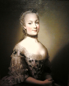 Portrait of Katarzyna Mniszech née Zamoyska. by Alexander Roslin