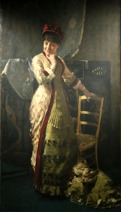 Portrait of Madame Julie during Act II of "Niniche" by Emile Wauters