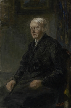 Portrait of Sientje Mesdag- van Houten by Jozef Israëls