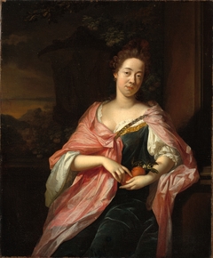 Portrait of the Artist's Wife, Margareta Rees by Adriaen van der Werff