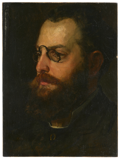 Portrait of the Poet Felix Philippi by Wilhelm Trübner