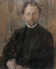 Portrait of the sculptor Jan Szczepkowski by Olga Boznańska