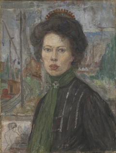 Portrait of the Swedish Painter Tora Holmström by Anders Castus Svarstad