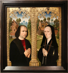 Portraits of Barbe de Croesinck and Louis Quarré by Master of the Embroidered Foliage