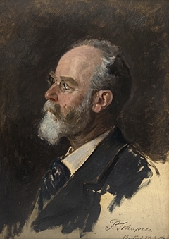 Portraitstudie Fritz Schaper, Bildhauer by William Pape