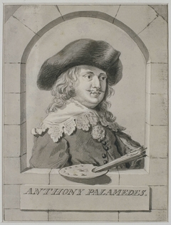 Portret van Anthonie Palamedesz. by Anthonie Palamedesz.