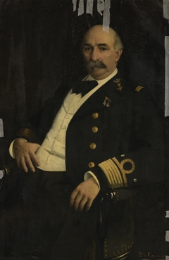 Portret van vice-admiraal Charles Henri Bogaert 1835-1892 by Henri Goovaerts