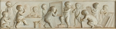 Putti met schilderijen by Jacob de Wit