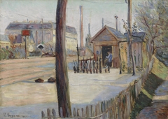 Railway Junction near Bois-Colombes by Paul Signac