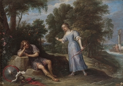 Rinaldo in love with Armida by David Teniers the Younger