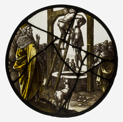 Roundel with the Hanging of Haman by Anonymous