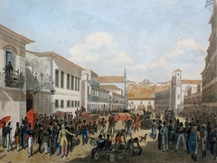 Rua Direita, Rio de Janeiro by Félix Taunay