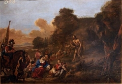 Saint John the Baptist preaching in the desert by Antoni de Grebber