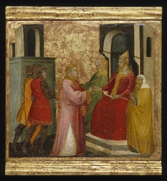 ''Saint Lawrence Arraigned Before the Prefect Valerianus'' by Lorenzo di Niccolò