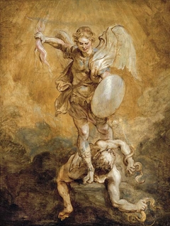 Saint Michael subduing Lucifer by Peter Paul Rubens