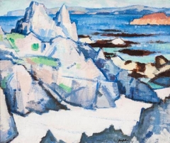 Samuel John Peploe - Cathedral Rock, Iona - ABDAG010719 by Samuel Peploe