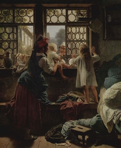 Scene by the Window by Friedrich Eduard Meyerheim