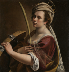 Self-Portrait as Saint Catherine of Alexandria by Artemisia Gentileschi