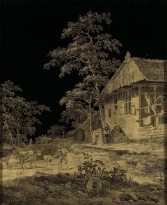 Shepherd at a Farmstead by Leendert Overbeek