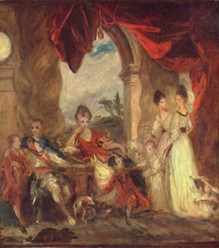 Sketch for ‘The 4th Duke of Marlborough and his Family’ by Joshua Reynolds