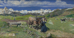 Spring in the Alps by Giovanni Segantini