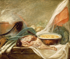 Still Life with Eggs and a Leg of Mutton by Anonymous