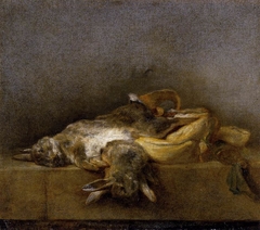 Still-Life with Two Rabbits by Jean-Baptiste-Siméon Chardin