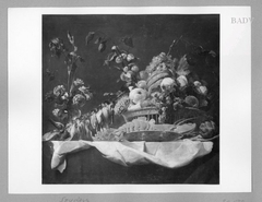 stillife with flowers, fruits and dead birds by Frans Snyders