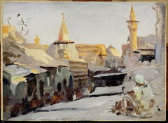 Street in Damascus. From the journey to Palestine by Jan Ciągliński