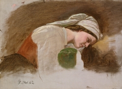 Study for After the Fight by Adolph Tidemand