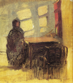 Sunshine in the room of the blind. Study by Anna Ancher