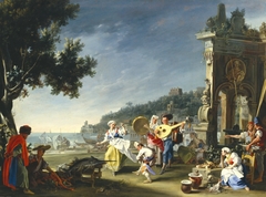 Tarantella at Mergellina by Filippo Falciatore