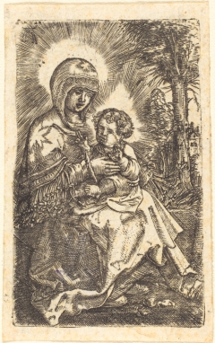 The "Beautiful Virgin" of Ratisbon in a Landscape by Albrecht Altdorfer