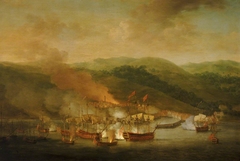 The Bombardment of Bastia, 6 November 1745 by Samuel Scott