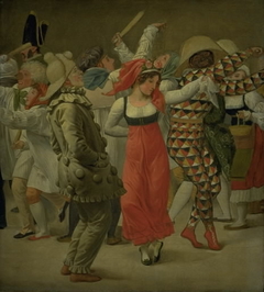 The Carnival in Rome by Christoffer Wilhelm Eckersberg