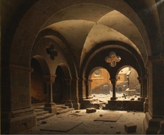 The Cloister of the Cathedral of Halberstadt by Carl Hasenpflug