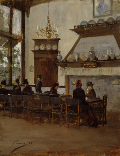 The Dutch Cocoa House at the Glasgow International Exhibition by John Lavery