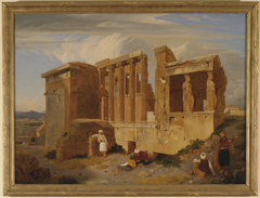 The Erechtheum, Athens, with Figures in the Foreground by Charles Lock Eastlake