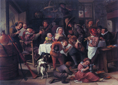 The Hurdy-Gurdy Player by Jan Steen