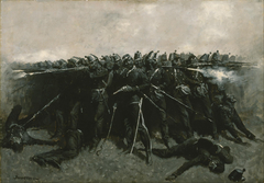 The Infantry Square by Frederic Remington