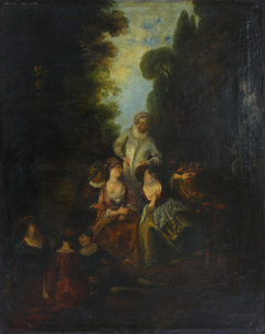 The italian actors by Nicolas Lancret