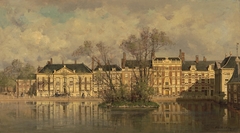 The Korte Vijverberg in The Hague by Johannes Christiaan Karel Klinkenberg