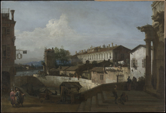 The Lock at Dolo by Bernardo Bellotto